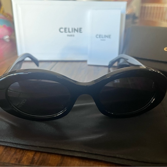 CELINE Triomphe 52mm oval sunglasses - Picture 5 of 8